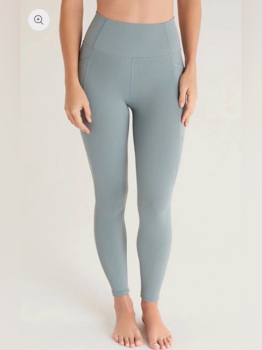 Z Supply Active All Day 7/8 Pocket Legging in Sage Ash